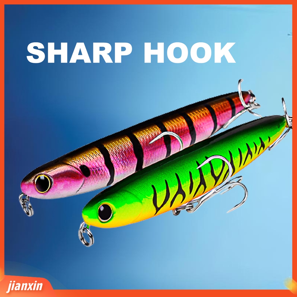 (In Stock) 5Pcs /Set 13g Kait Tajam Memancing Wastafel Pensil Permukaan Halus Mudah Membuang Spinner Umpan Jigging Cahaya Swing Wastafel Umpan Untuk Laut