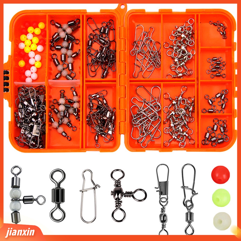 (In Stock) 141Pcs Aksesoris Memancing Kit Compact Multifungsi Kapasitas Besar Tahan Karat Memancing Set Dengan Tackle Box Untuk Pecinta Memancing