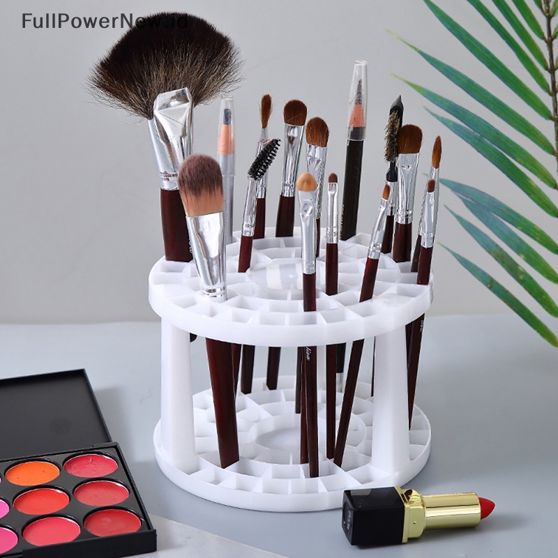 Power Makeup Brushes Storage Kapasitas Besar Tempat Kuas Kosmetik Air-Dry Stand Rack ID