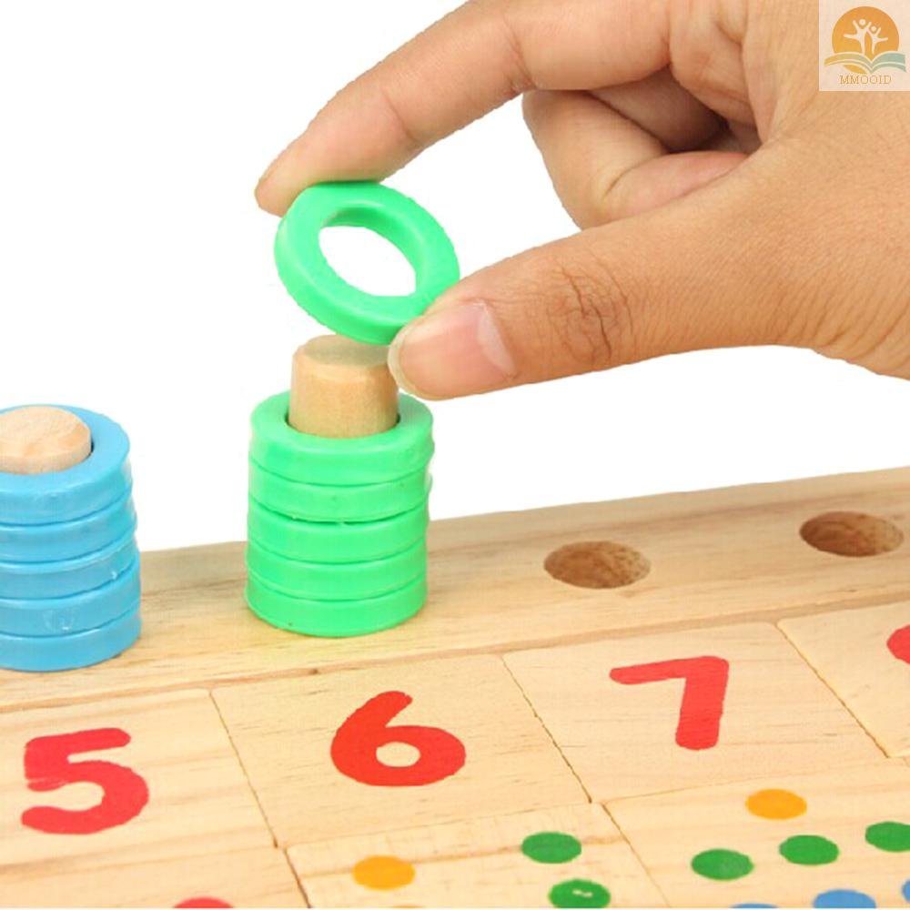 In Stock Wooden Math Game Board Number Puzzle Sortir Montessori Mainan Edukasi Awal Alat Belajar Untuk Anak Balita Paud Paud Paud