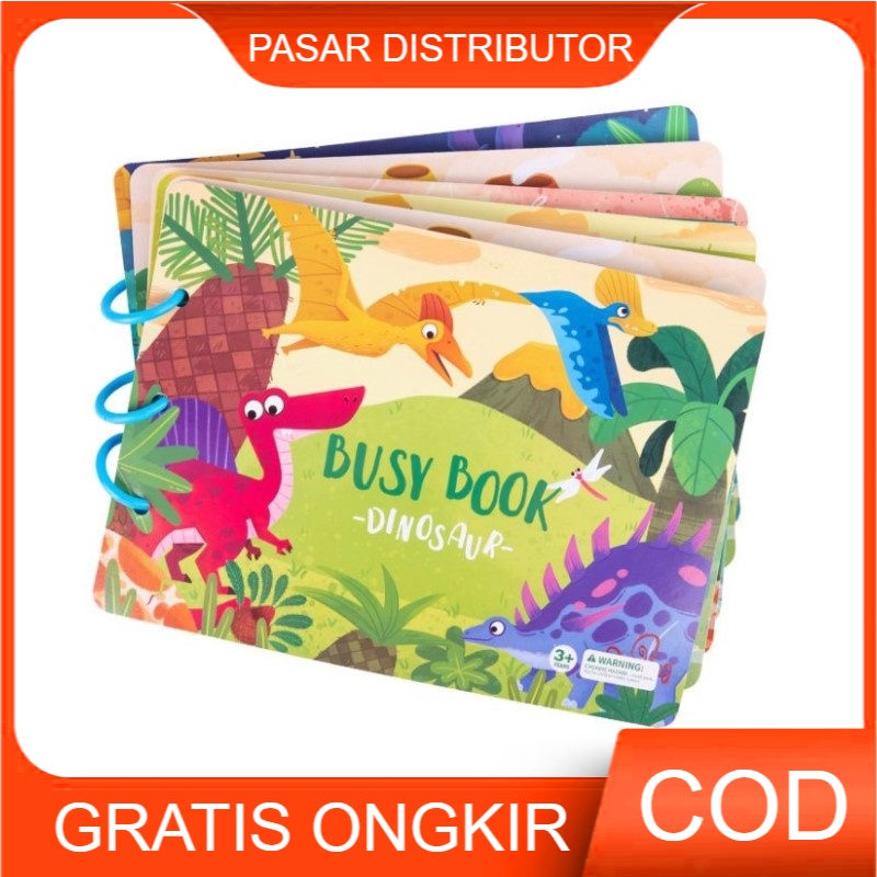 Mainan Edukasi Anak DIY BUSY BOOK RING Buka Anak Kreatif Diy Puzzle