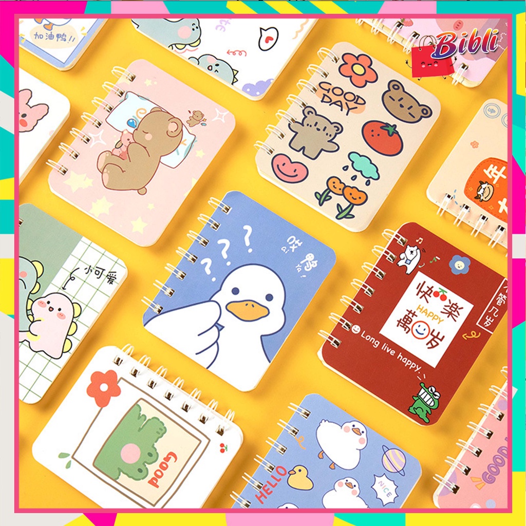 

Buku Catatan A7 Buku Motif Tulis Kertas Mini Notebook Ring 1025