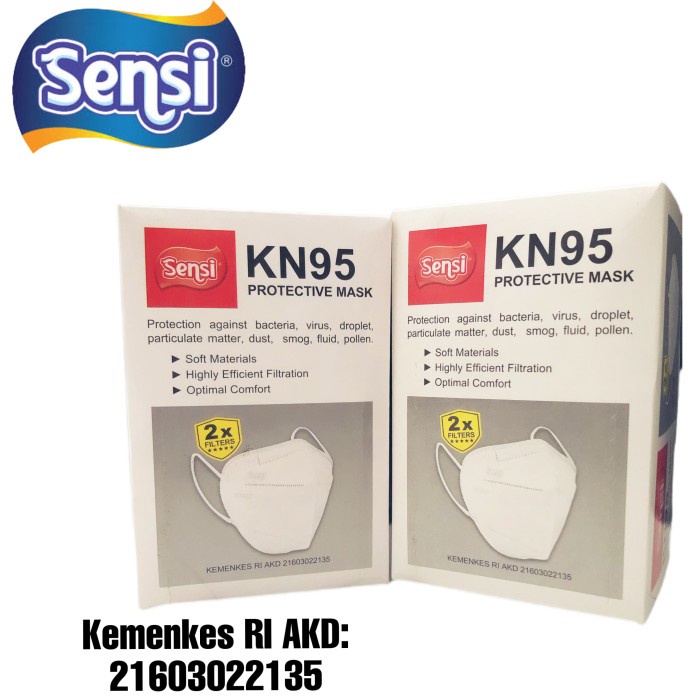 MASKER SENSI KN95 PROTECTIVE MASK 1 BOX(20 PCS)