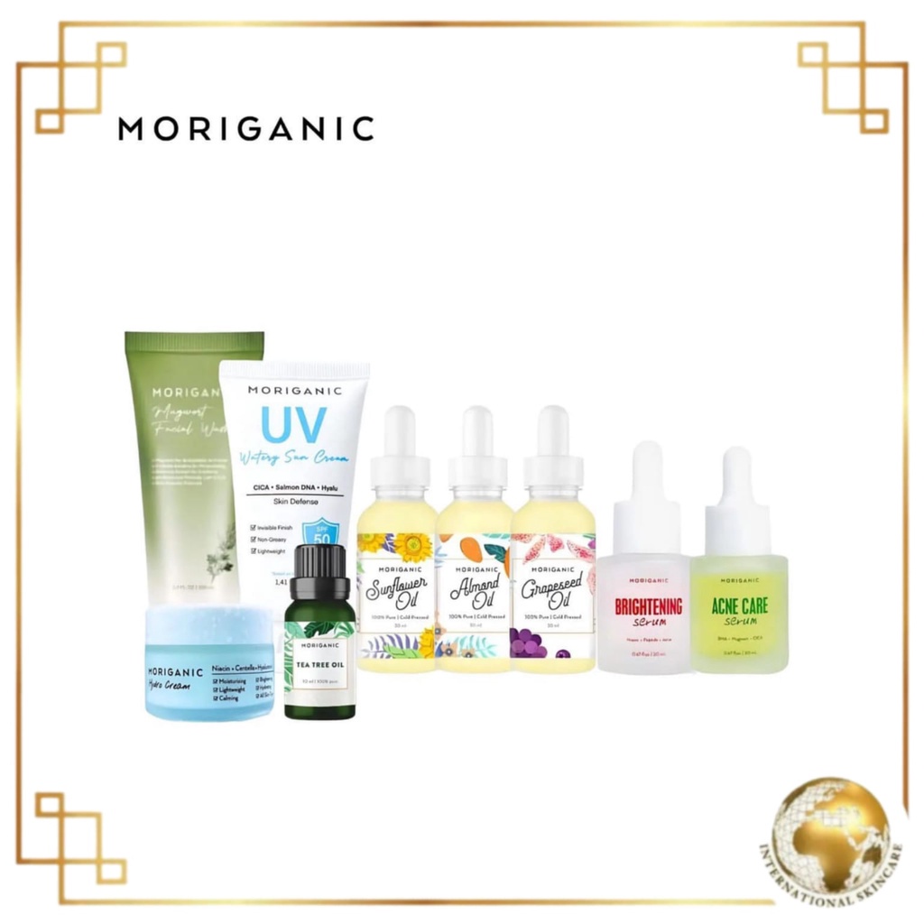 MORIGANIC Hydro Cream Moisturizer / Mugwort Facial Wash / Tea Tree Oil / Serum /Oil