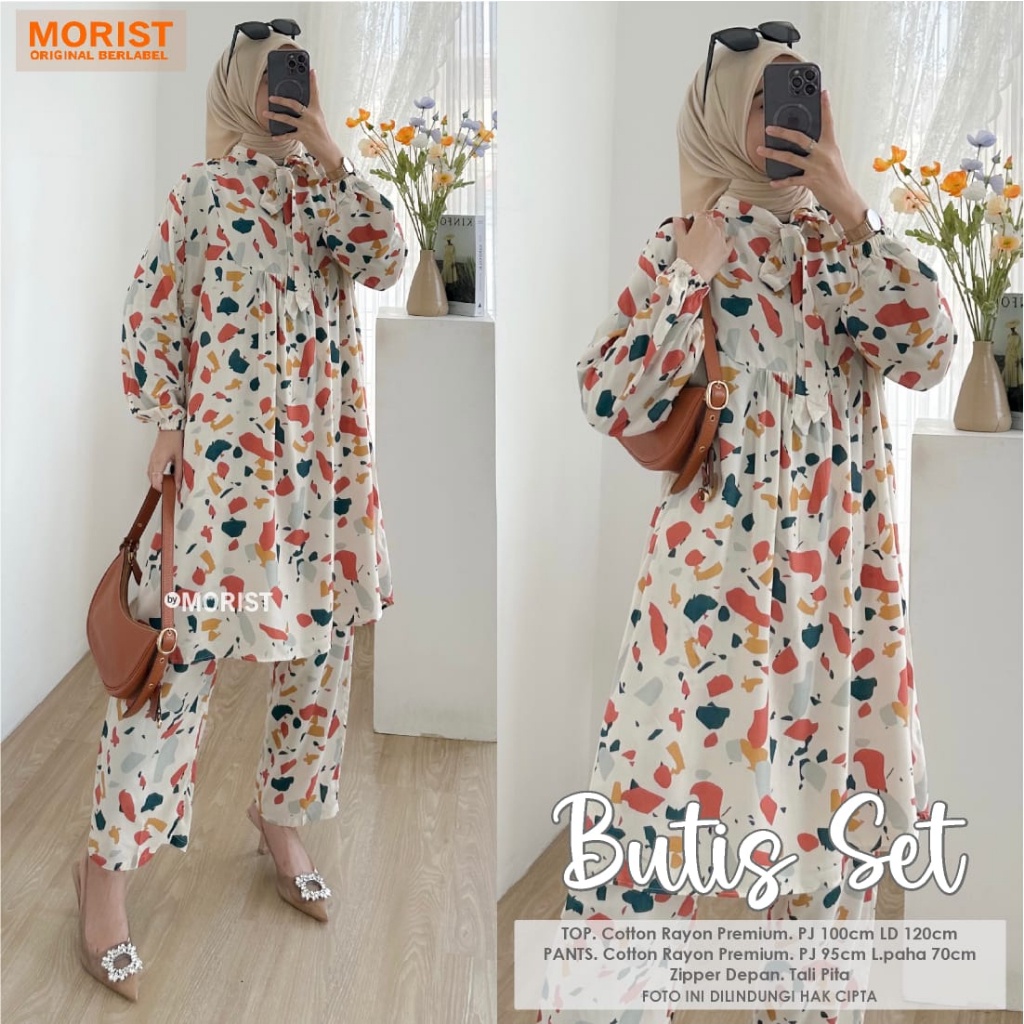 BUTIS SET / SETELAN WANITA MOTIFA CANTIK ORIGINAL BY MORIST