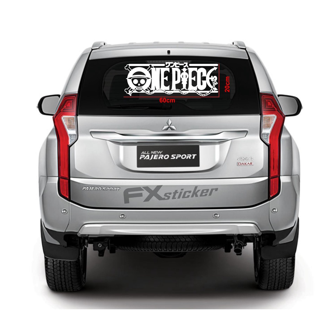 stiker termurah stiker mobil cutting sticker animasi one piece kaca belakang