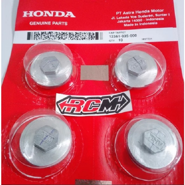 12361-035-000 CAP TAPPET TUTUP KLEP OLI MESIN GRAND WIN LEGENDA REVO 100 SPACY SCOOPY BEAT VARIO PCX