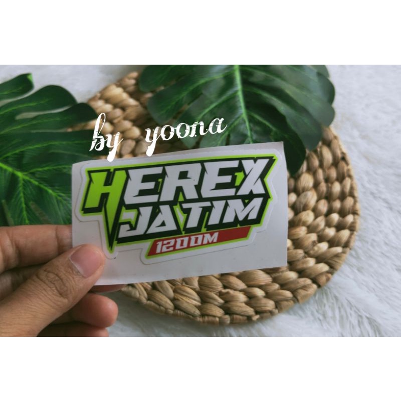 stiker HEREX JATIM murah princut stiker motor herex