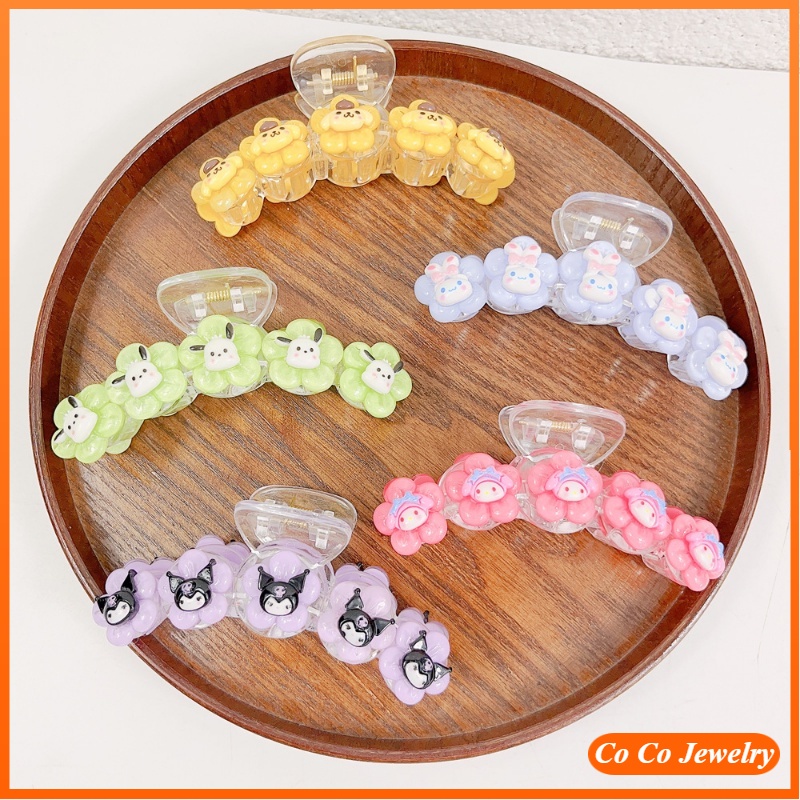 Sanrio Klip Besar Dopamin Lucu Manis Gadis Jantung Kulomi Kartun Ponytail Hair Clip