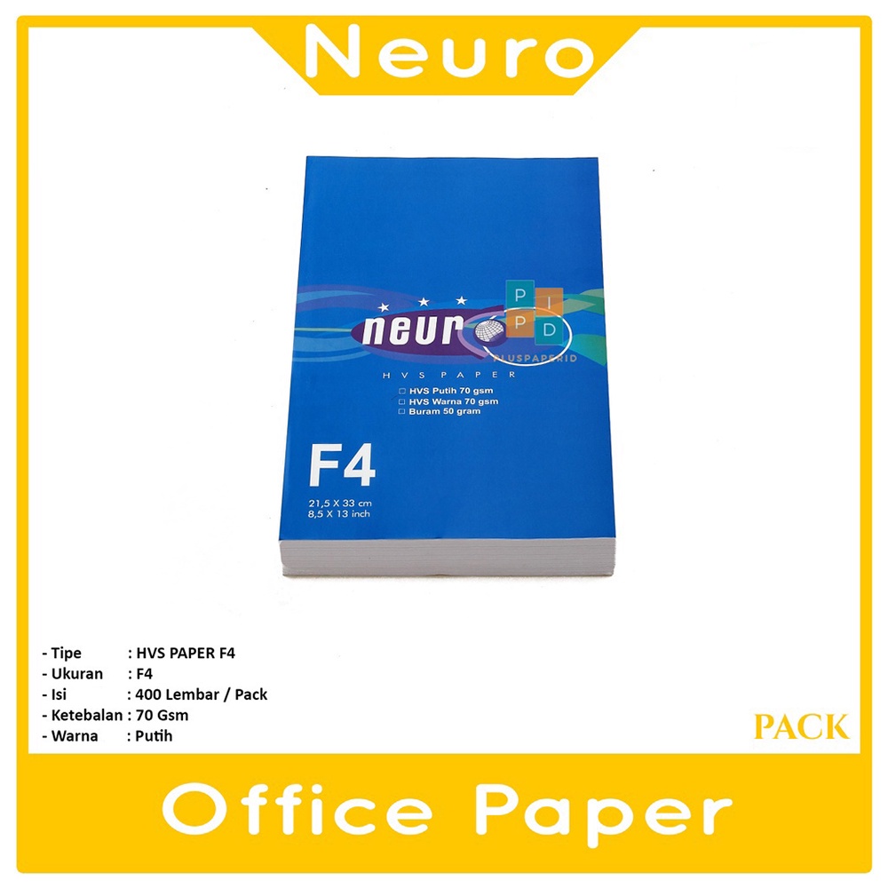 

NEURO - Kertas Hvs Fotokopi F4 70gsm Putih - Pack