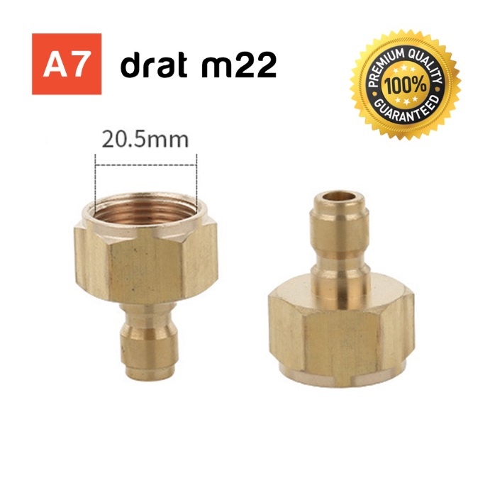 QR Jet Cleaner (1/4 male, m22 female thread)