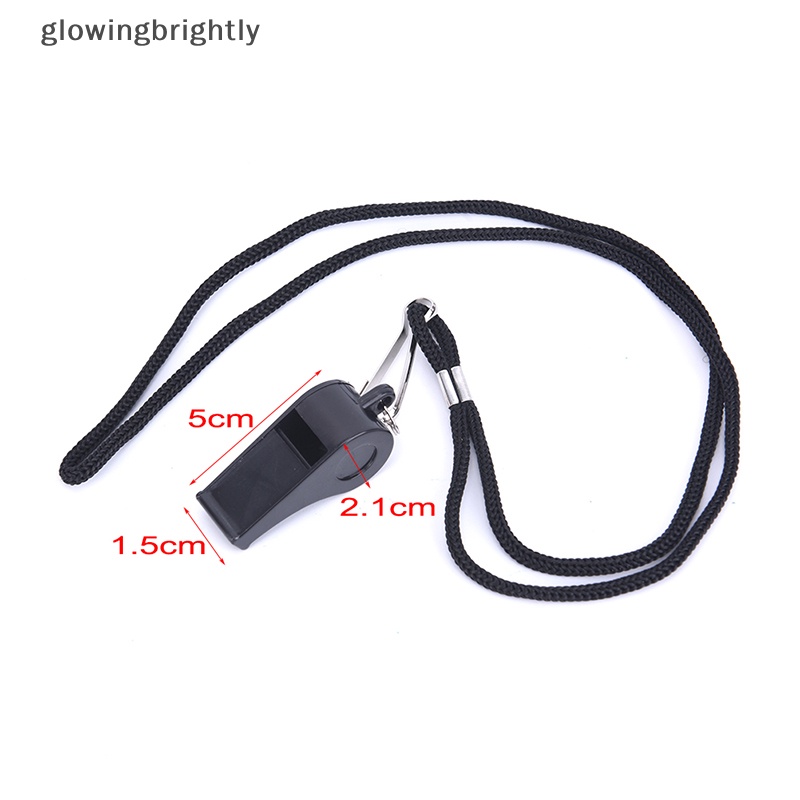 [glowingbrightly] 2pcs Whistle Sports Referee Training Whistle Outdoor Survival Dengan Lanyard TFX