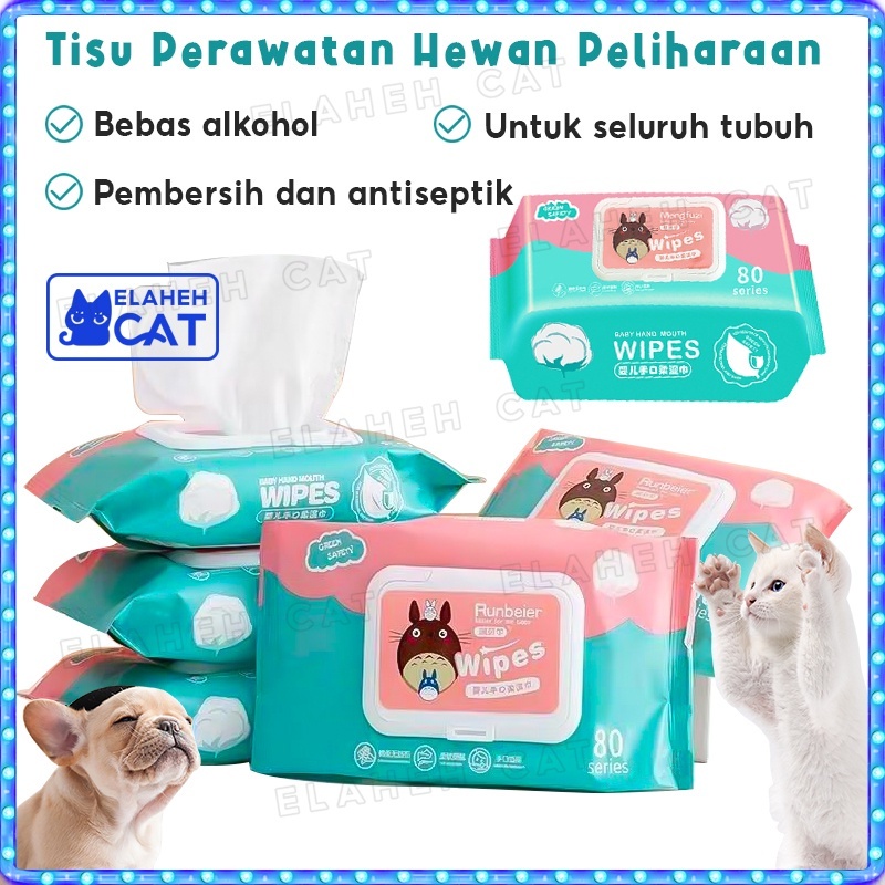 Tissue Basah Kucing Anjing Tisu Kucing Tissue Kucing Tisu Basah Kucing Grooming Hewan