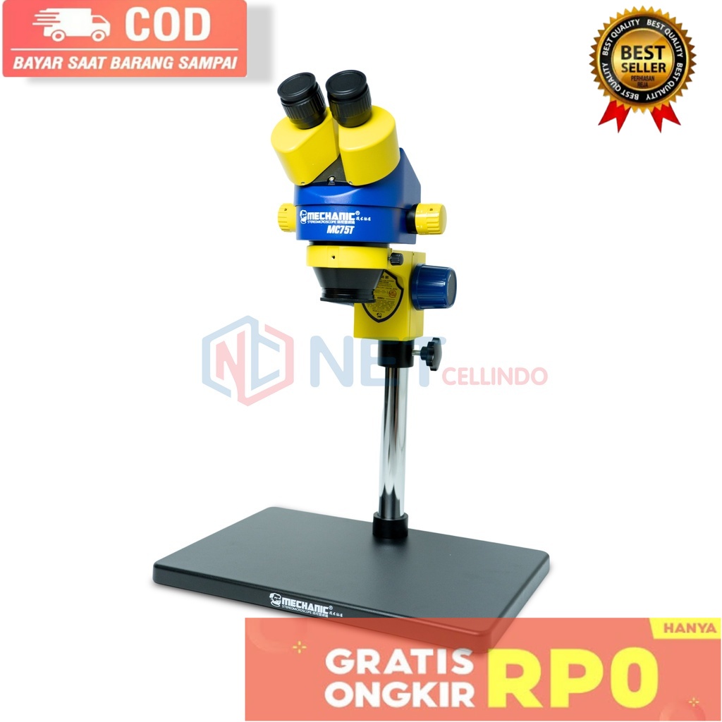 TOOL MICROSCOPE MECHANIC TRINOCULAR PLAT ALUMINIUM MC75T-B3