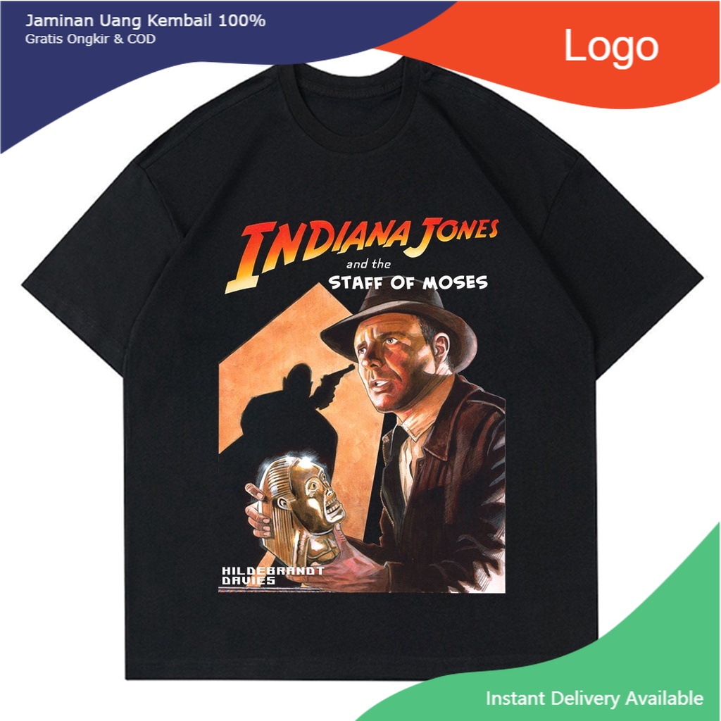 KAOS VINTAGE INDIANA JONES | T-SHIRT BAJU FILM GAME INDIANA JONES | BAJU FILM | BAJU VINTAGE