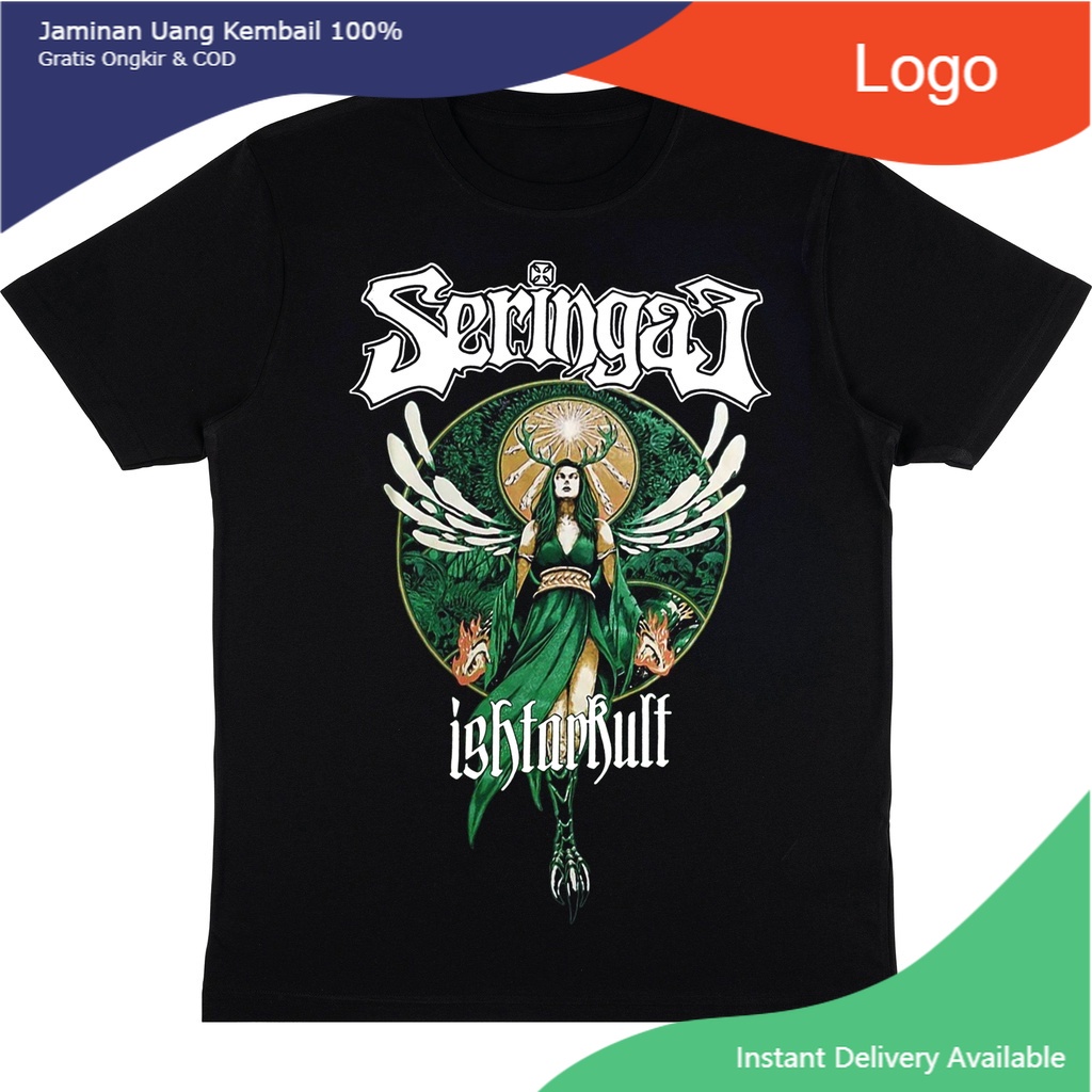 KAOS SERINGAI "ISHTARKULT" | T-SHIRT BAND SERINGAI JAGER ISHTARKULT | BAJU BAND METAL SERINGAI
