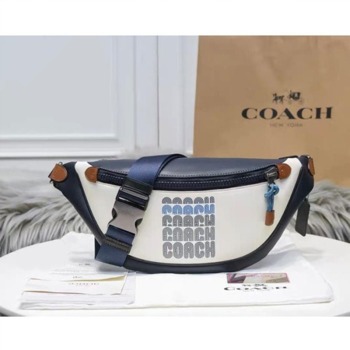 VS TAS COACH Rivington Belt Bag With Coach Print ORIGINAL COACH 69305