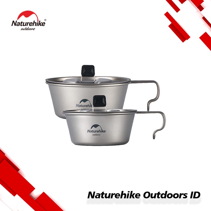MANGKOK TITANIUM CAMPING NATUREHIKE NH22CJ001 ULTRALIGHT TABLEWARE