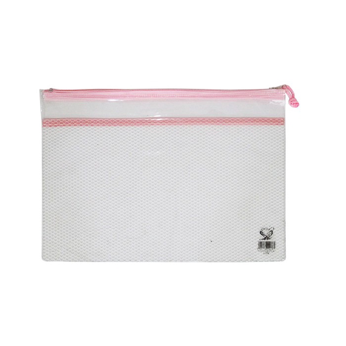 

[DD] Document Bag Zipper Pocket A4 E 270 Eagle Files - Merah Muda
