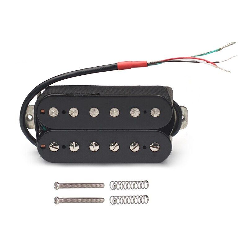 Alnico 5 Listrik Guitar Pickup Humbucker Double Coil Pickup Alnico V Guitar bagian Hitam
