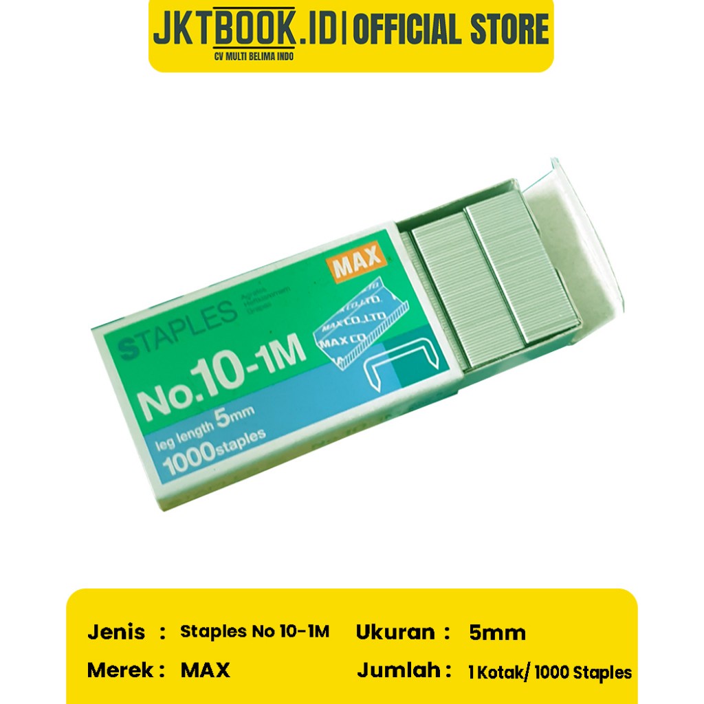 

Isi Staples MAX Kecil No.10