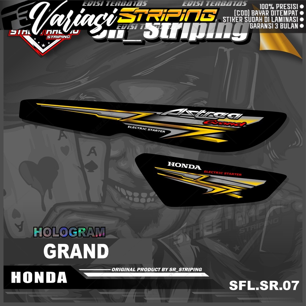 Stiker Striping Astrea Grand - Sticker Striping List Variasi Motor Astrea Grand. SFL.SR.07