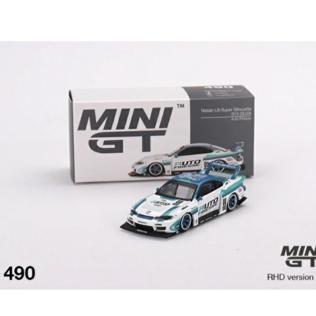 TERBARU MINI GT 490 Nissan LB-Super Silhouette S15 Silvia Auto Finesse