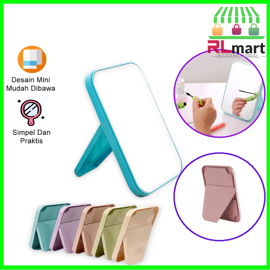Kaca Rias MakeUp Portable Lipat / Kaca Rias Minimalis CERMIN