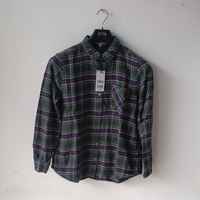 Kemeja flanel global work Kemeja flanel wanita terbaru kekinian