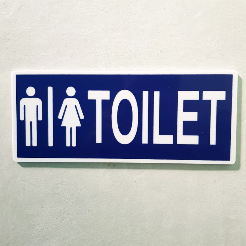 

Akrilik sign board papan randa TOILET pria&wanita - Akrilik murah