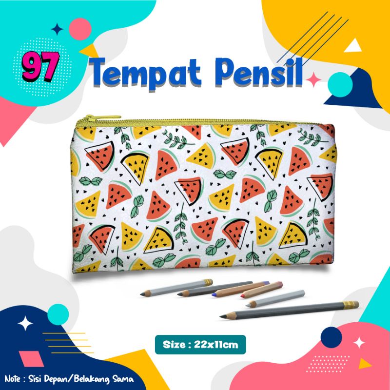 

Promo dulu... Tempat Pensil/Dompet pensil/uang/Hp/bross/benda kecil lainnya Lucu imut unik kupu donat semangka flamingo 22x11 kulit sintetis