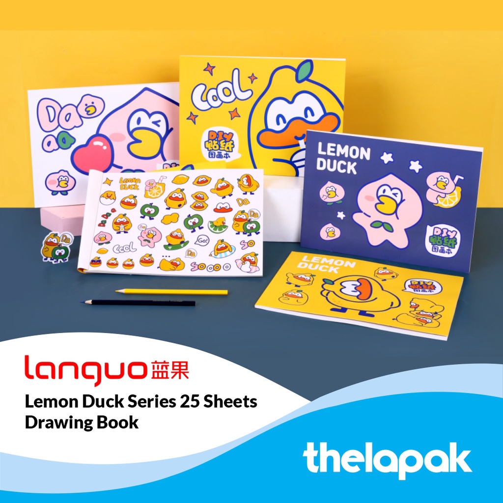 

Buku Gambar Languo Lemon Duck Series 28 Sheets Drawing Book Sketchbook