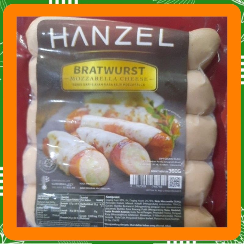 

Hanzel bratwurst mozarella cheese 360 gr isi 5, cocktail keju mozarela 250 gr Best Seller