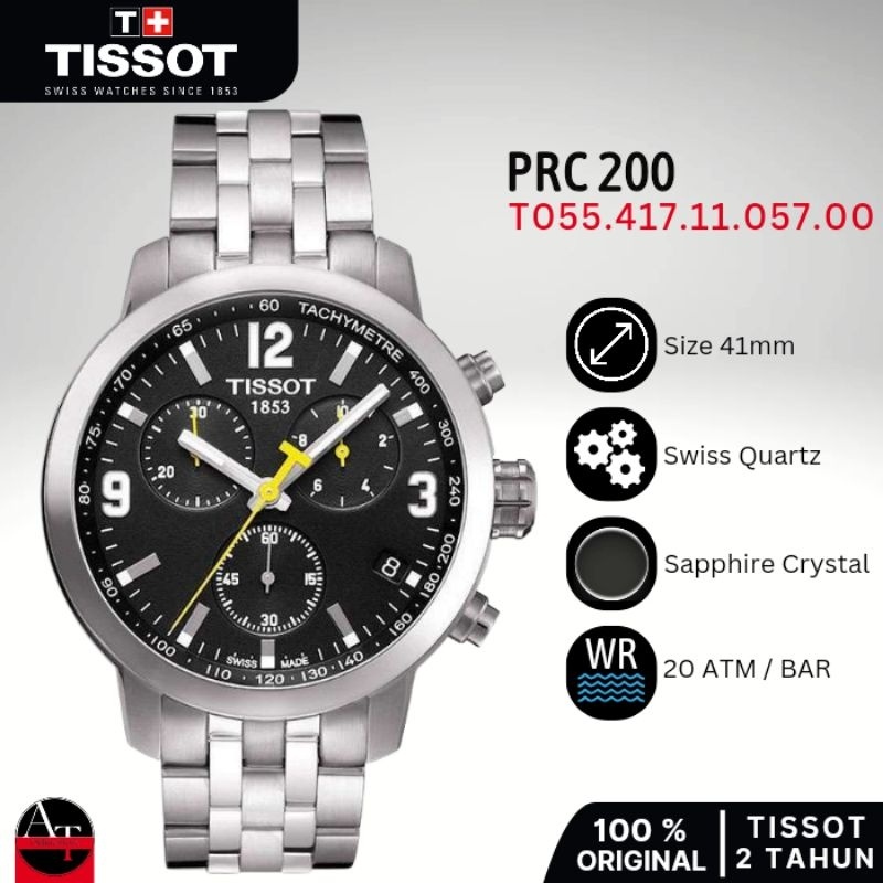 Jam Tangan Pria Tissot PRC 200 T055.417.11.057.00 ORIGINAL Resmi