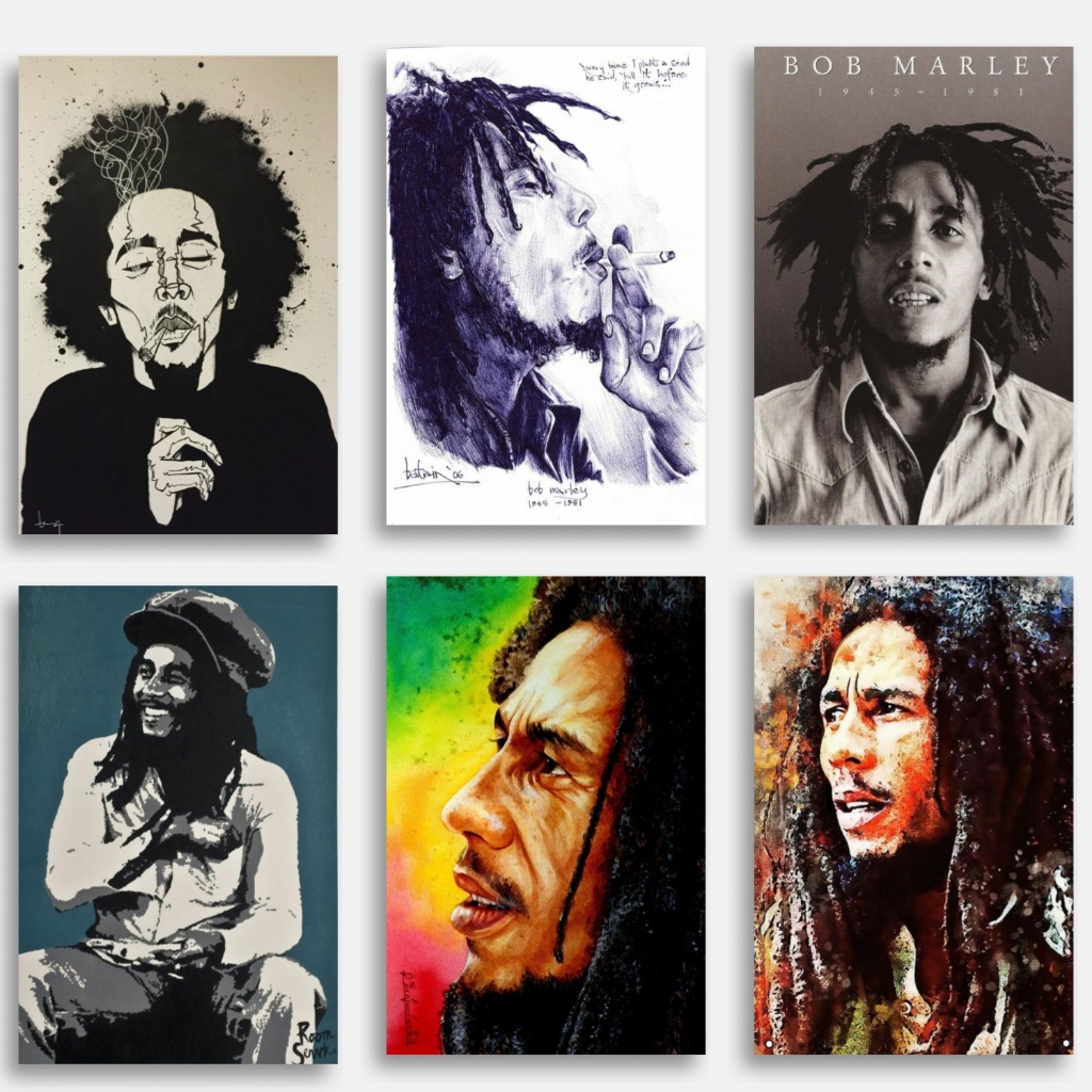 POSTER DINDING KAYU 20X30cm BAND BOB MARLEY  POSTER BOB MARLEY / POSTER BAND BOB MARLEY / POSTER DIN