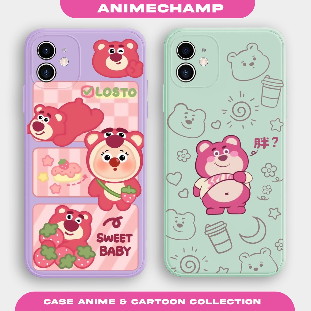 Case Kartun Beruang AC256 Poco F5 M4PRO M3 X3 F4 M3PRO M5S M2PRO X3PRO X3NFC Casing Bergambar Karakt