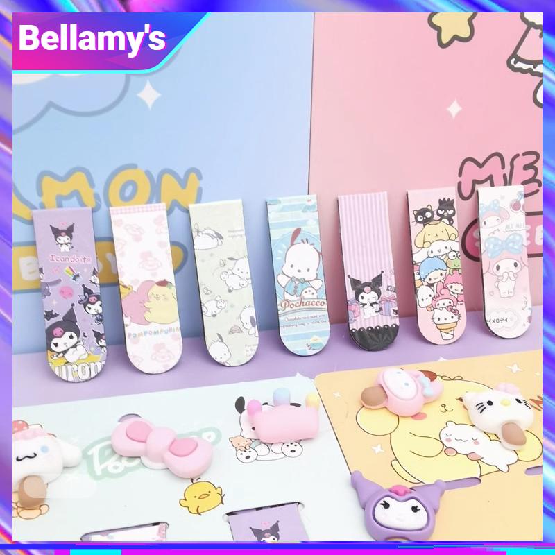 

COD ❤️ Penanda Klip Buku Magnet Alat Tulis Kartun Siswa Magnetik Kreatif Klip Buku Magnet-Bellamy's