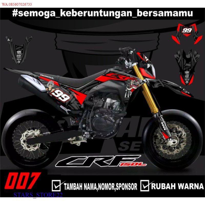 (PREMIUM) Sticker setiker stiker decal CRF 150 L barong  Fullbody CRF 150 L Trail Supermoto minimali