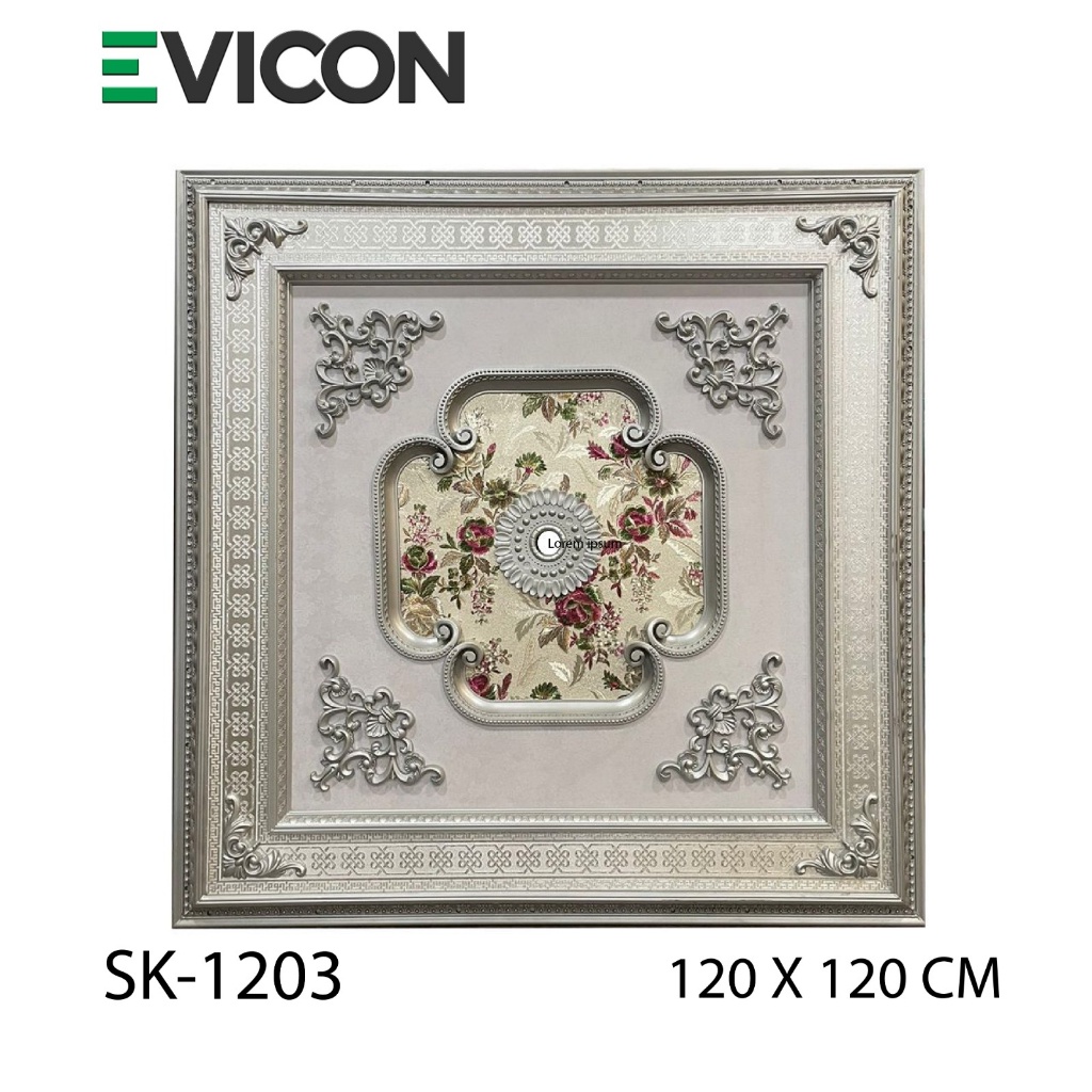 VICON Ornamen lampu besar 120x120/ornamen plafon pvc/FITTING LAMPU ORNAMEN BESAR/ornamen jumbo/ORNAM