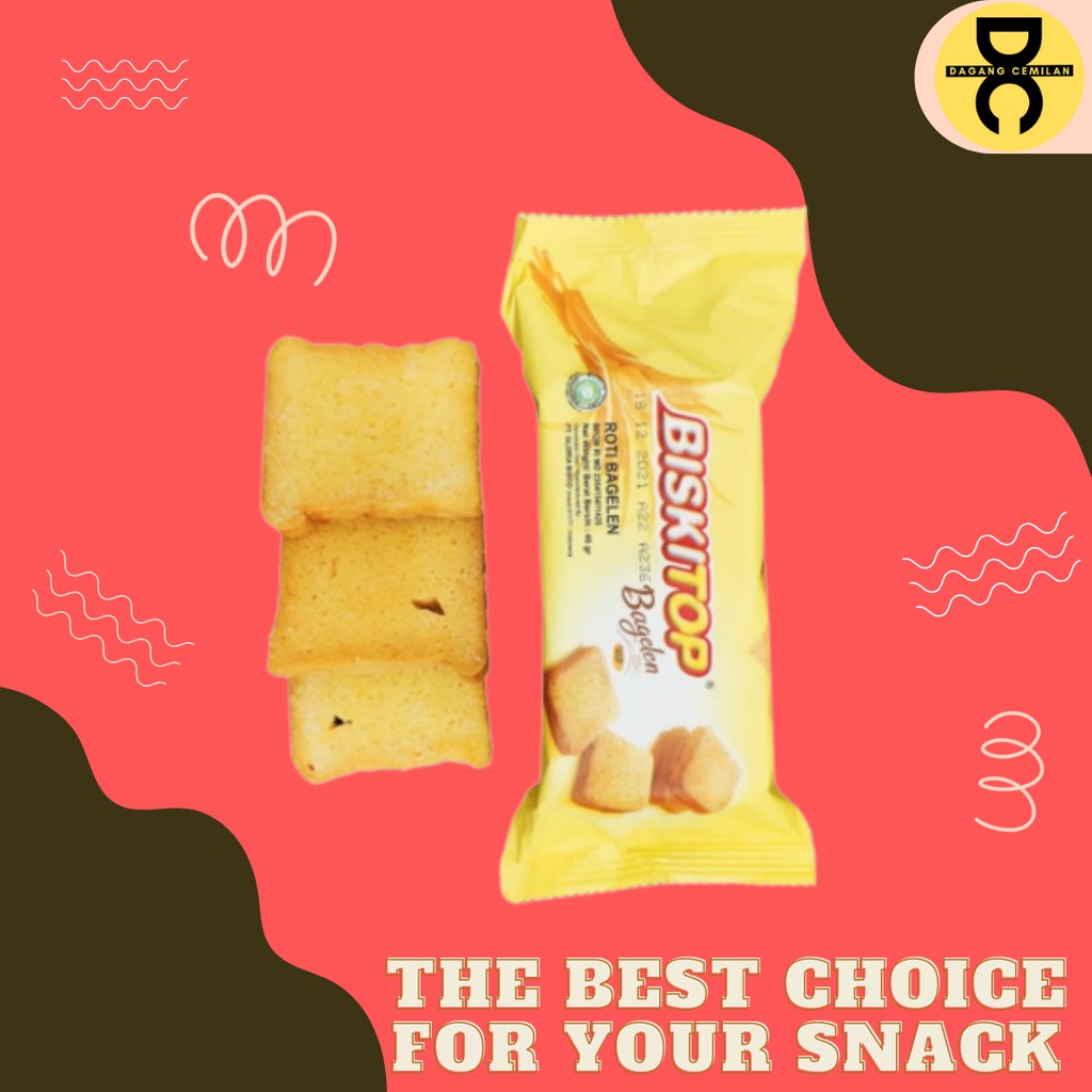 

DC - BISKITOP BAGELEN 46gr Biskuit Kue Kering Anak Dewasa Enak Renyah Biscuit Rasa Manis Lezat