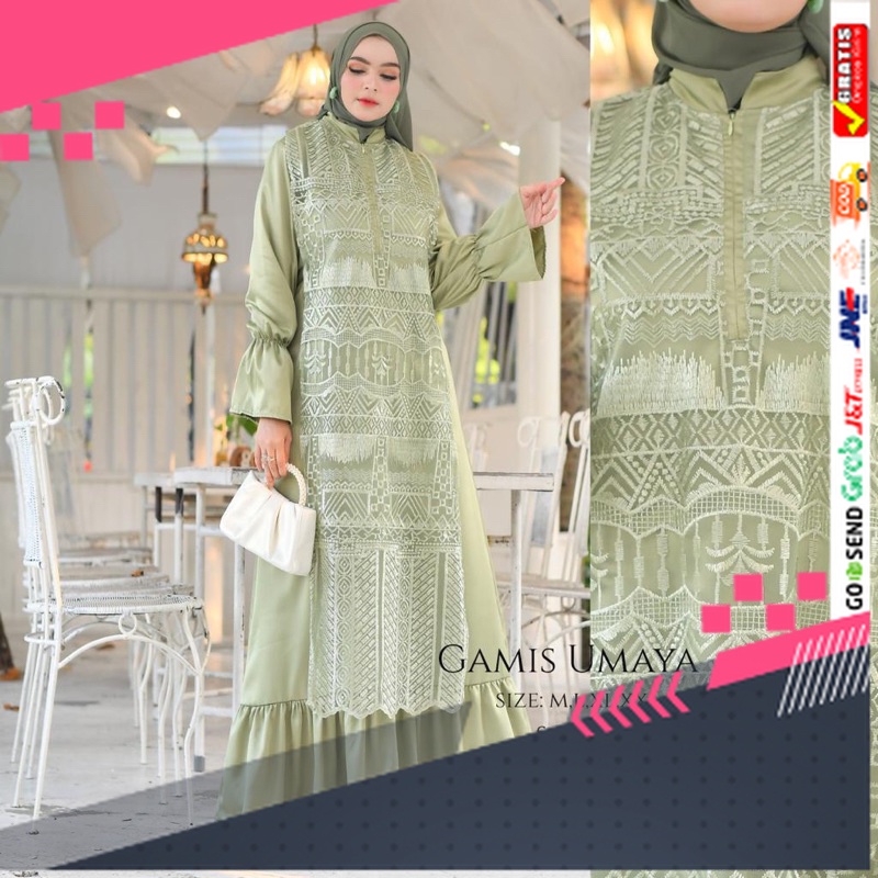 BAJU GAMIS MODEL BARU TERMURAH STYLE TRENDY /DREES UMAYA LD-120/ GAMIS/ GAMIS JUMBO/ GAMIS BUSUI/ BA