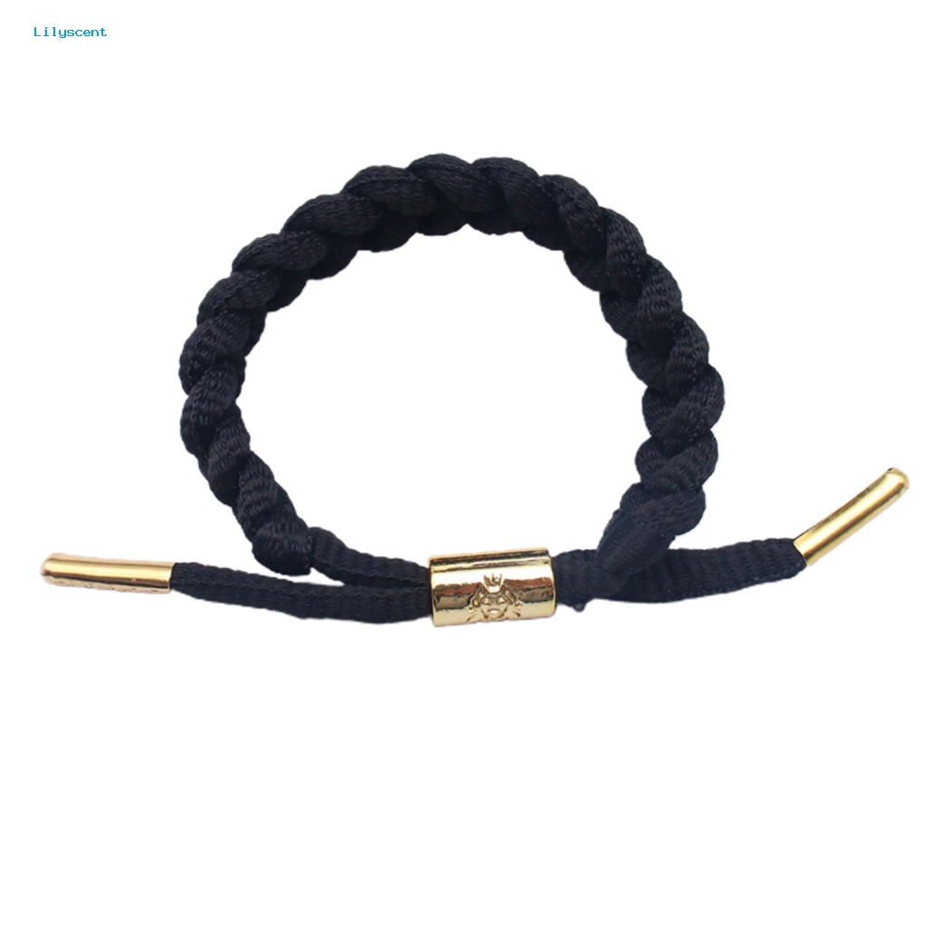 Lilyscent Aksesoris Fashion Anyaman Gelang Untuk Pesta Adjustable Braided Reflektif Gelang Motif Singa