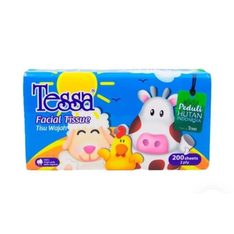 Tessa Facial Tissue 200 Sheets 2 Ply