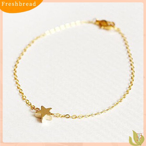 &lt; Freshbread &gt; Hadiah Perhiasan Fashion Wanita Perempuan Berlapis Emas Perak Pesona Rantai Gelang Bintang