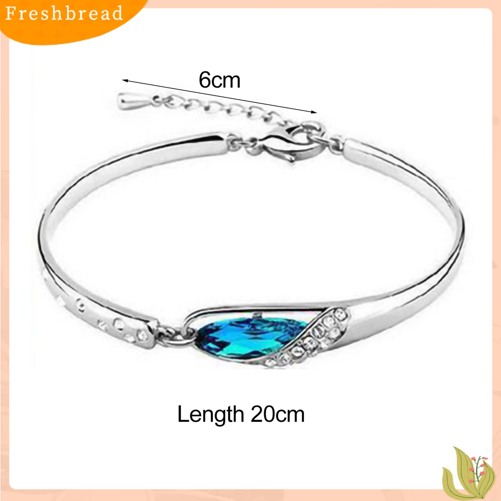 &lt; Freshbread &gt; Gelang Bangle Fashion Berlian Imitasi Ramah Kulit Elegan Untuk Pacaran