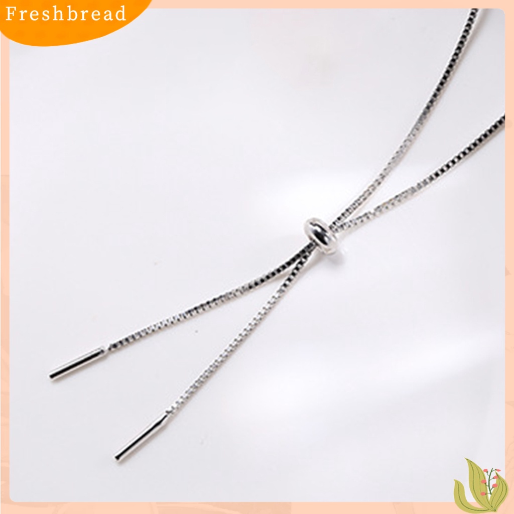 &lt; Freshbread &gt; Wanita Aksesori Perhiasan Gelang Manik-Manik Berlian Imitasi Simple Adjustable Untuk Anniversary