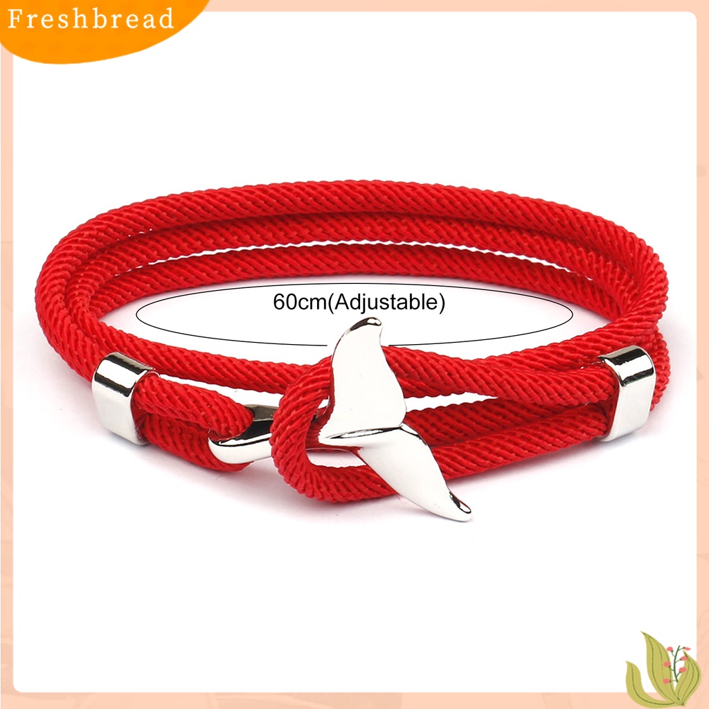 &lt; Freshbread &gt; Hiu Gesper Adjustable Couple Gelang Multilayer Handmade Wanita Pria Tali Gelang Perhiasan Aksesoris