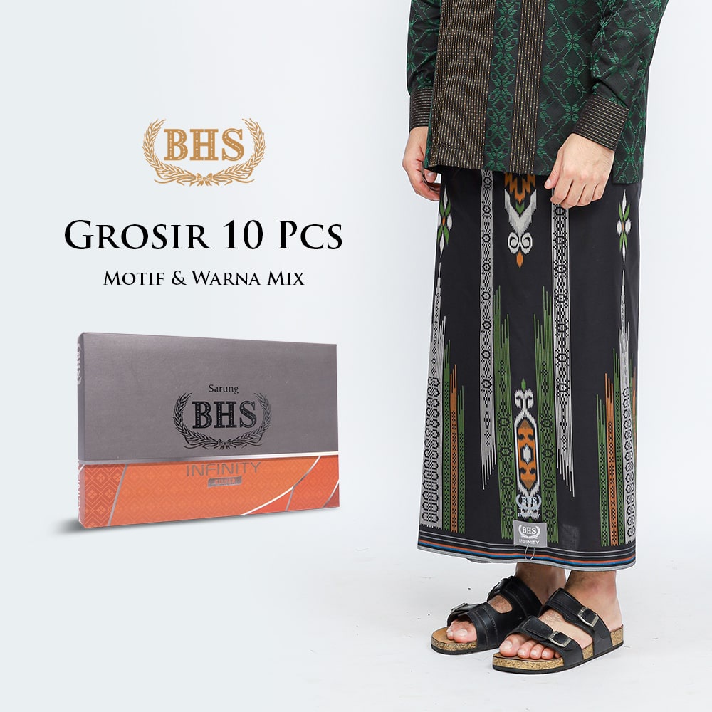 Grosir 10 Pcs Sarung BHS Infinity Silver