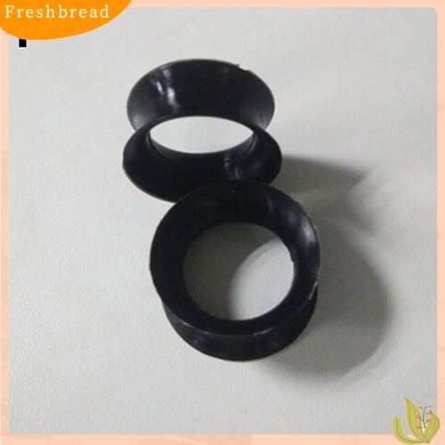 &lt; Freshbread &gt; 2pcs Silikon Lembut Telinga Terowongan Daging Plug Tandu Piercing Gauge Earrings