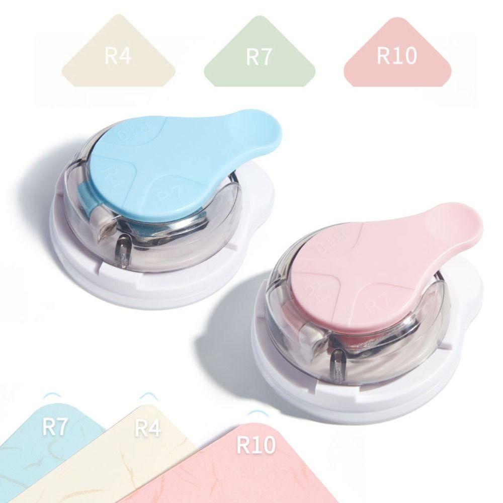 [Elegan] Corner Rounder Mini 3in1 Aksesoris Kantor Corner Trimming Tool Perlengkapan Pemotong Scraps Storage Corner Puncher